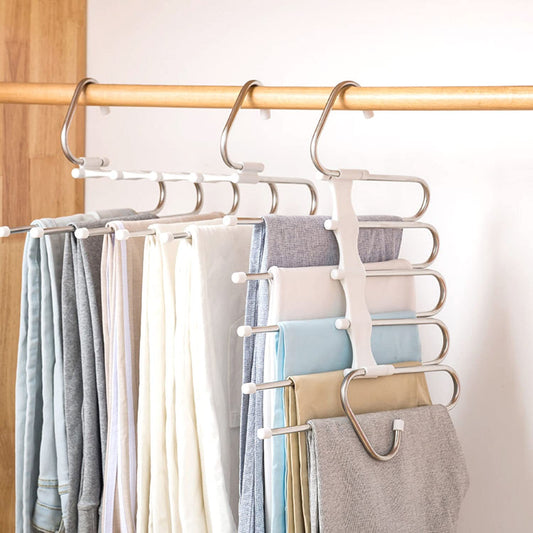 Stainless Steel Folding Pants Racks Tie Hanger